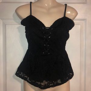 Guess lace peplum blouse